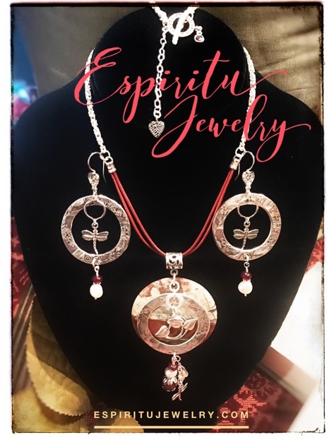 Jasper fine silver commissioned matching set